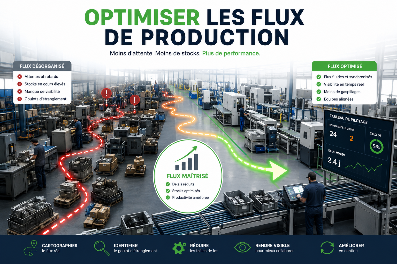 Flux de production et coûts cachés : le duo invisible qui plombe la rentabilité de votre PME